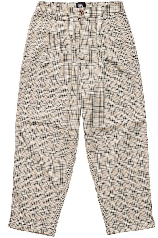 Stussy Womens Prescott Check Pants White - WUQOL6735